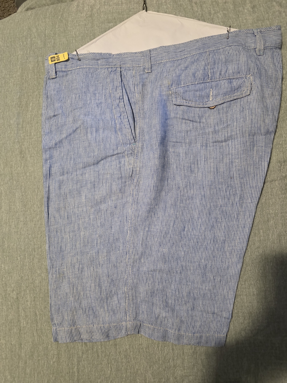 Tommy Bahama Light Blue Seersucker Flat-Front Shorts